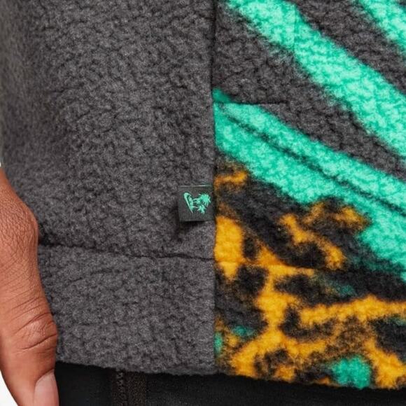 Nike Men's Lebron James Tropical Sherpa Button up Jacket Size XXL - Picture 7 of 15